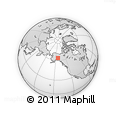 Outline Map of the Area around 63° 41' 4" N, 143° 34' 29" W, rectangular outline