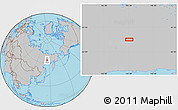 Gray Location Map of Delyankir