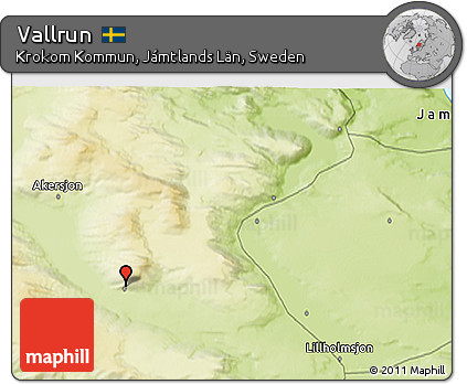Physical 3D Map of Vallrun