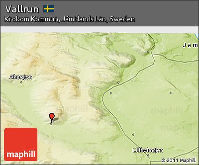 Physical 3D Map of Vallrun