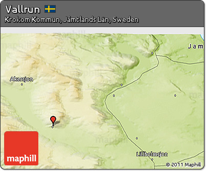 Physical 3D Map of Vallrun