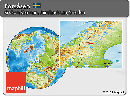 Physical Location Map of Forsåsen
