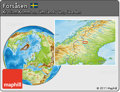 Physical Location Map of Forsåsen