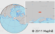 Gray Location Map of the area around 63° 41' 4" N, 151° 13' 29" W