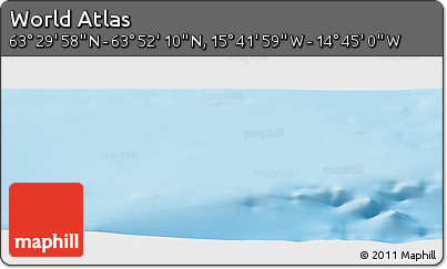 Physical Panoramic Map of the Area around 63° 41' 4" N, 15° 13' 29" W