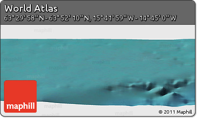 Satellite Panoramic Map of the Area around 63° 41' 4" N, 15° 13' 29" W
