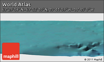 Satellite Panoramic Map of the Area around 63° 41' 4" N, 15° 13' 29" W