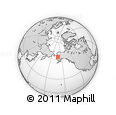 Outline Map of the Area around 63° 41' 4" N, 160° 34' 29" W, rectangular outline