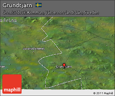 Satellite 3D Map of Grundtjärn