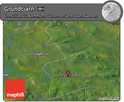 Satellite Map of Grundtjärn