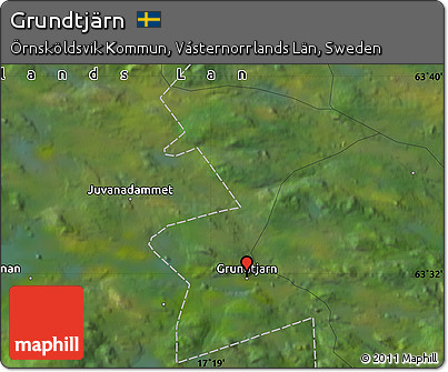 Satellite Map of Grundtjärn