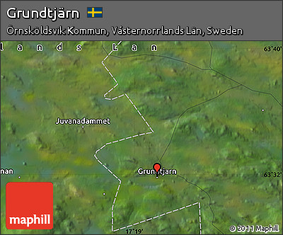 Satellite Map of Grundtjärn