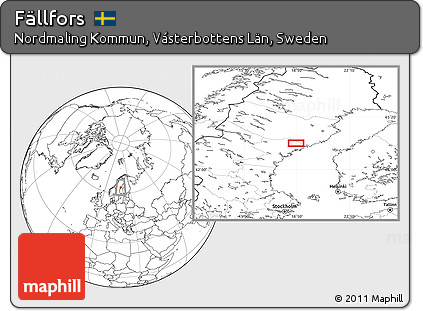 Blank Location Map of Fällfors