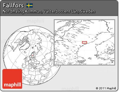 Blank Location Map of Fällfors