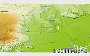 Physical 3D Map of the area around 63° 41' 4" N, 18° 37' 30" W