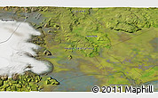 Satellite 3D Map of the area around 63° 41' 4" N, 18° 37' 30" W