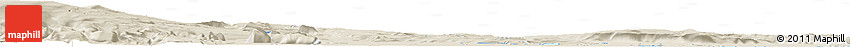 Shaded Relief Horizon Map of the Area around 63° 41' 4" N, 18° 37' 30" W