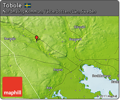 Physical 3D Map of Toböle