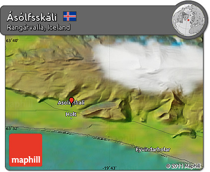 Satellite Map of Ásólfsskáli