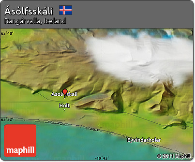 Satellite Map of Ásólfsskáli
