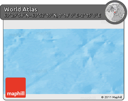 Physical 3D Map of the Area around 63° 41' 4" N, 1° 46' 29" E