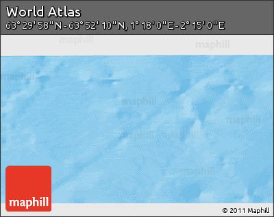 Physical 3D Map of the Area around 63° 41' 4" N, 1° 46' 29" E