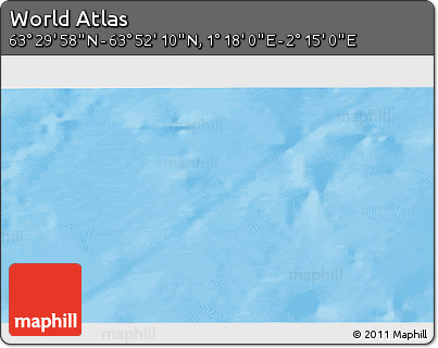 Physical 3D Map of the Area around 63° 41' 4" N, 1° 46' 29" E