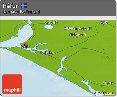 Physical 3D Map of Háfur