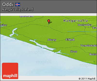 Physical Panoramic Map of Oddi