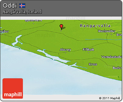 Physical Panoramic Map of Oddi
