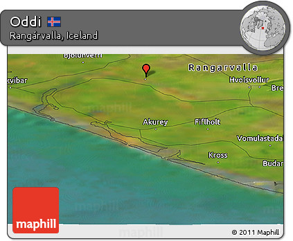 Satellite Panoramic Map of Oddi