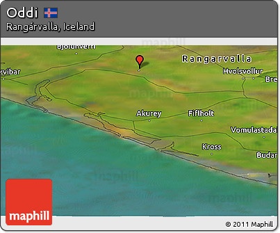 Satellite Panoramic Map of Oddi