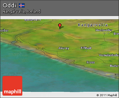 Satellite Panoramic Map of Oddi