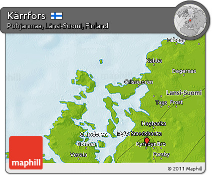 Physical 3D Map of Kärrfors