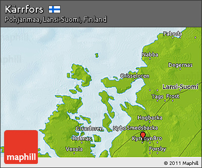 Physical 3D Map of Kärrfors
