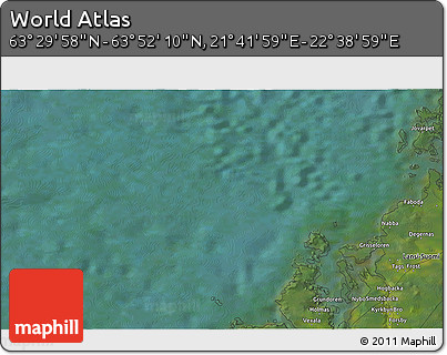 Satellite 3D Map of the Area around 63° 41' 4" N, 22° 10' 29" E