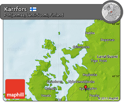 Physical Map of Kärrfors