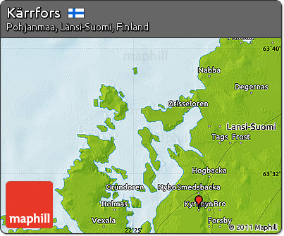 Physical Map of Kärrfors
