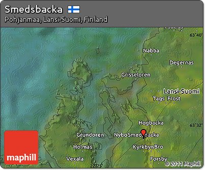 Satellite Map of Smedsbacka