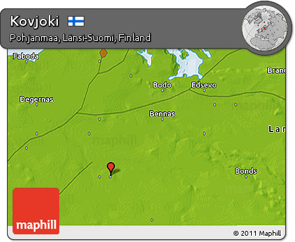 Physical 3D Map of Kovjoki