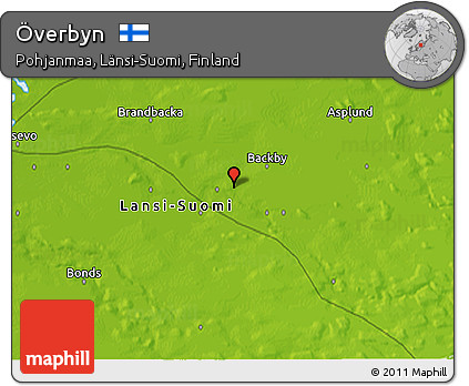 Physical 3D Map of Överbyn