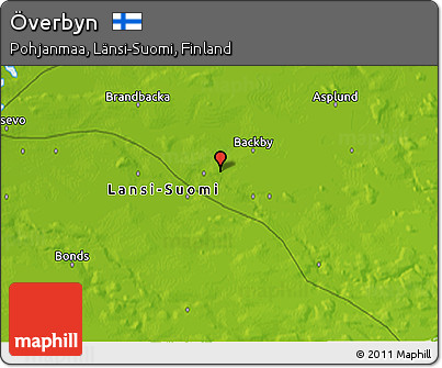Physical 3D Map of Överbyn
