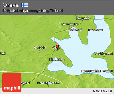 Physical 3D Map of Orava