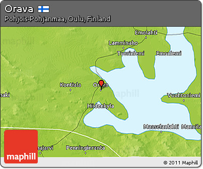 Physical 3D Map of Orava