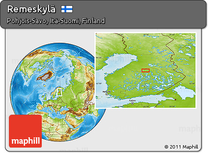 Physical Location Map of Remeskylä