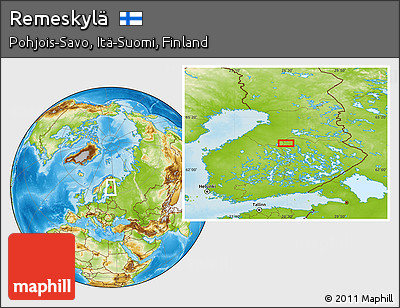 Physical Location Map of Remeskylä