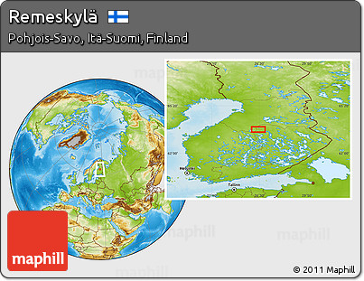 Physical Location Map of Remeskylä