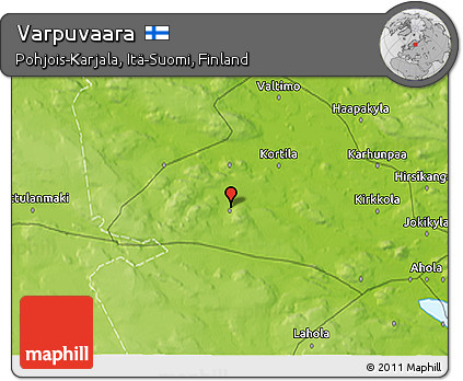 Physical 3D Map of Varpuvaara