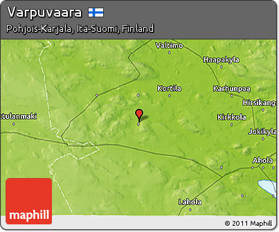 Physical 3D Map of Varpuvaara
