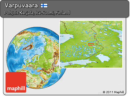 Physical Location Map of Varpuvaara
